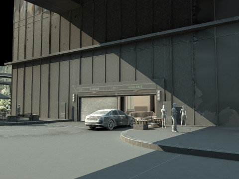 Garage entrance Modèle 3D