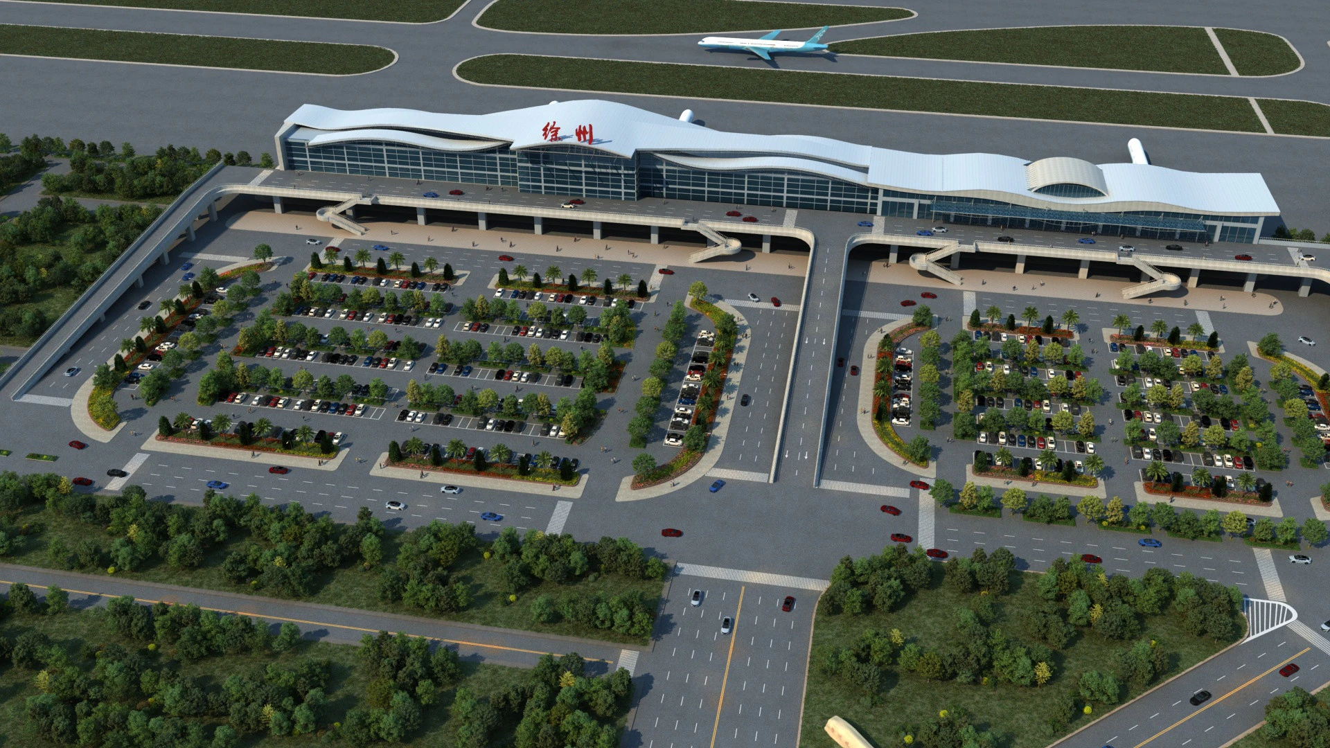 Aerodrome 3D Model .c4d .max .obj .3ds .fbx .stl .blend 