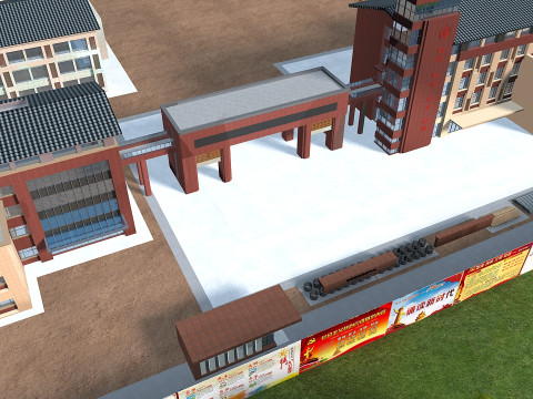 Construction site Modello 3D