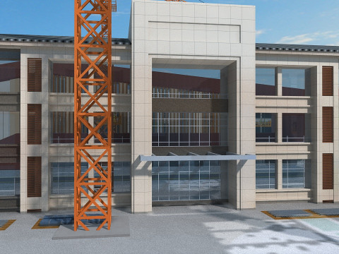 Construction site 3D Model