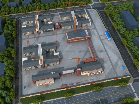 Construction site 3D Model