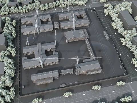 Construction site 3D Model