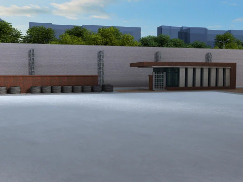 Sitio de construcción Modelo 3D