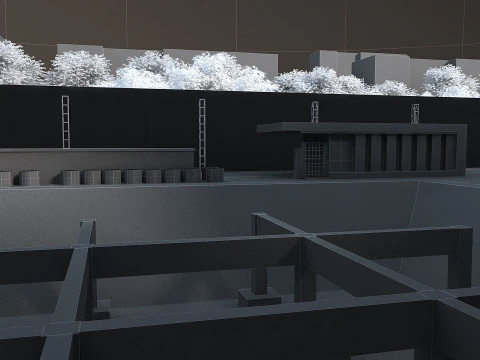 Construction site 3D Model