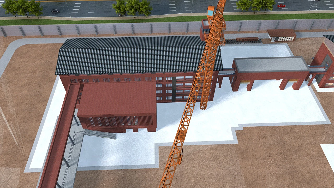 Construction site 3D Model .c4d .max .obj .3ds .fbx .stl .blend 