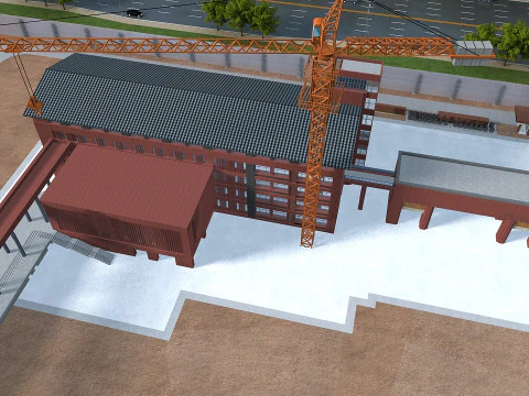 Construction site 3D Model