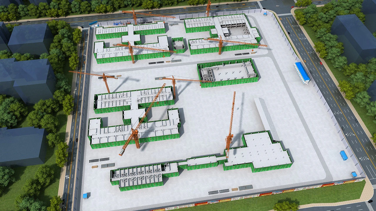 Construction site 3D Model .c4d .max .obj .3ds .fbx .stl .blend
