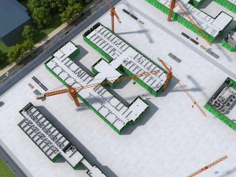 Construction site 3D Model