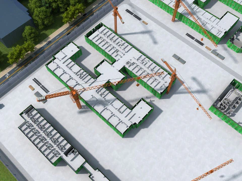 Construction site 3D Model