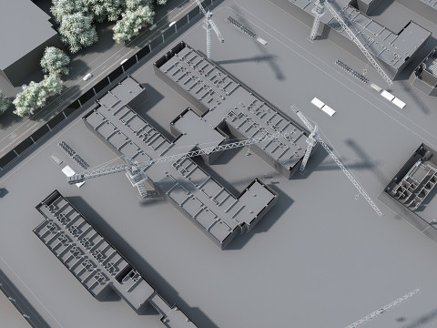 Construction site 3D Model
