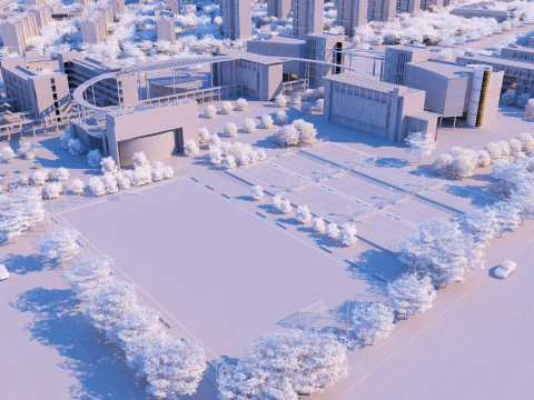 School 3D Model