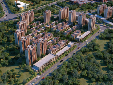 Dom starców Model 3D