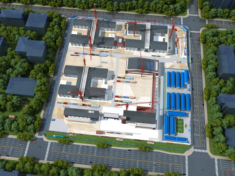 建設現場 3Dモデル