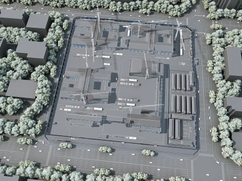 建設現場 3Dモデル