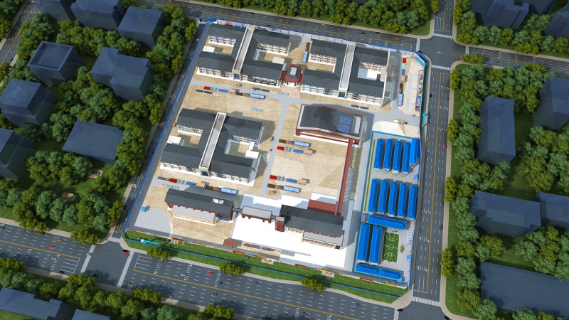Construction site Modello 3D .c4d .max .obj .3ds .fbx .stl .blend 