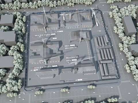 Construction site Modello 3D