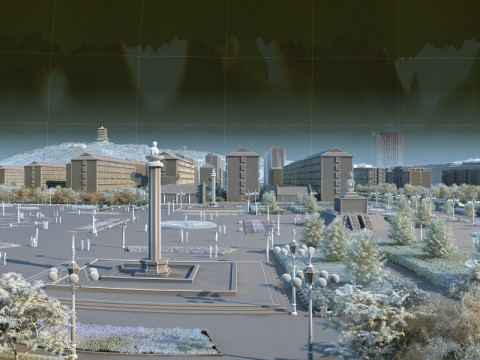 Plaza 3D Model