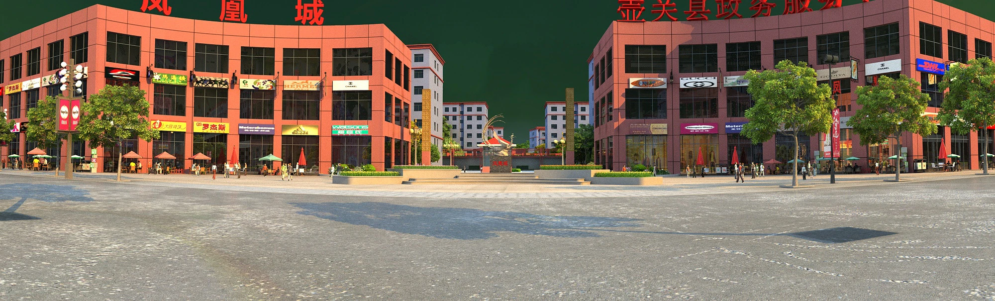 Urban architecture 3D Model .c4d .max .obj .3ds .fbx .stl .blend 