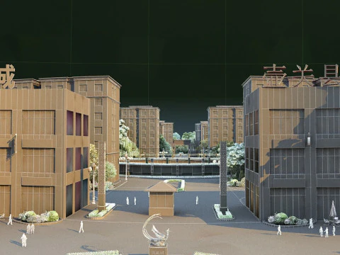 Urban architecture 3D Model