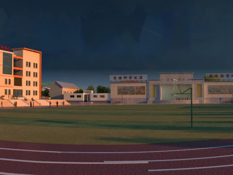 학교 운동장 3D 모델