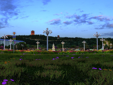 Urban park 3Dモデル