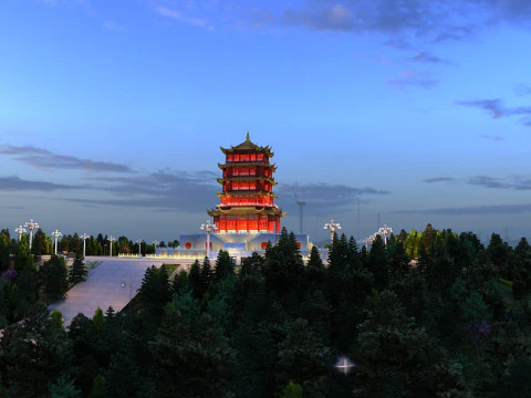 Urban park 3D Model