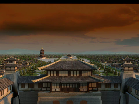 Edifício antigo Modelo 3D