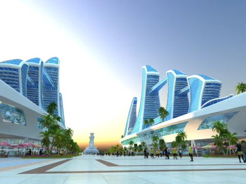 Statue of Guanyin of the South China Sea 3D Model