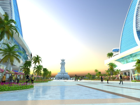 Statue of Guanyin of the South China Sea 3D Модель