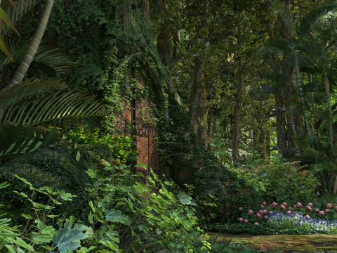 Cabane dans les arbres Modèle 3D