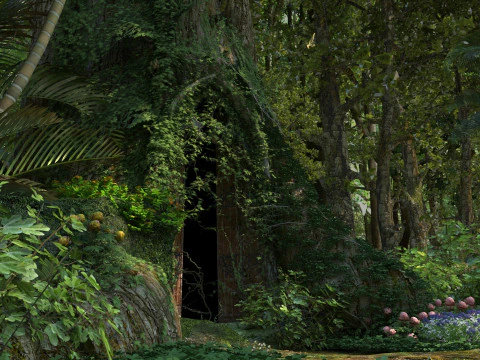 Tree house 3D Model