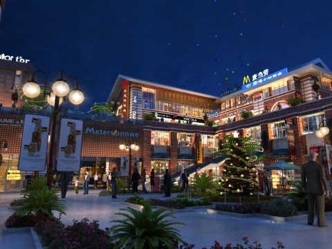 Commercial street Model 3D