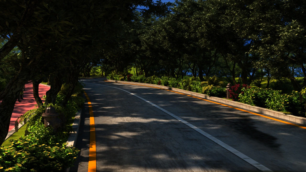 Highway 3D Model .c4d .max .obj .3ds .fbx .stl .blend 