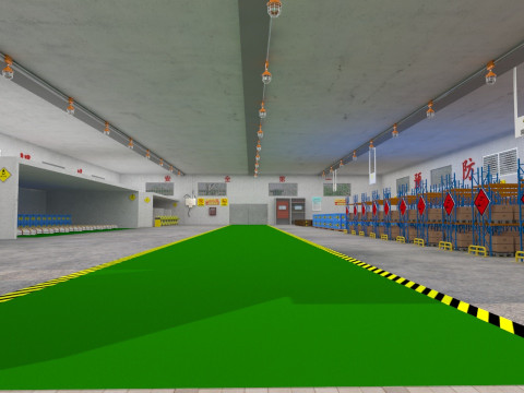 Dangerous goods warehouse 3D Model