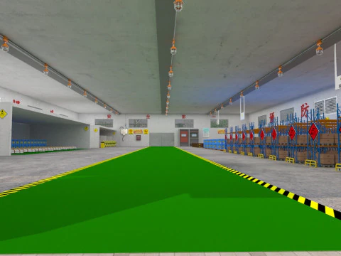 Dangerous goods warehouse 3D Model