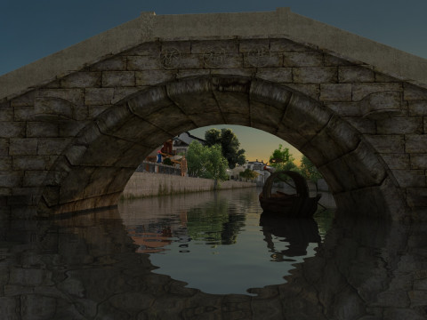 Ancient town 3D Model