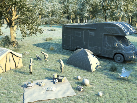 Camping 3D मॉडल