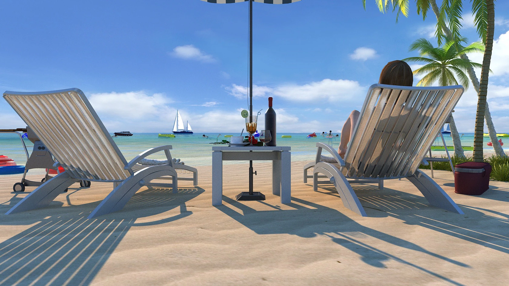 Seaside 3D Model .c4d .max .obj .3ds .fbx .stl .blend 