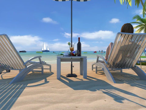 シーサイド 3Dモデル