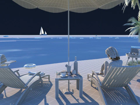 Seaside 3D Model