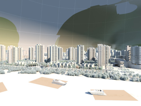 The surface of the river Model 3D