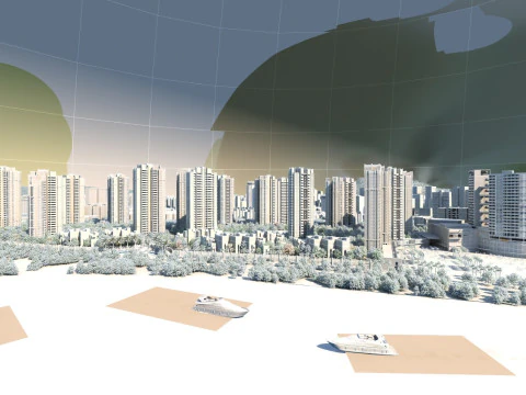 The surface of the river 3D Model