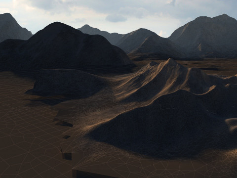 Snowy mountain 3D Модель