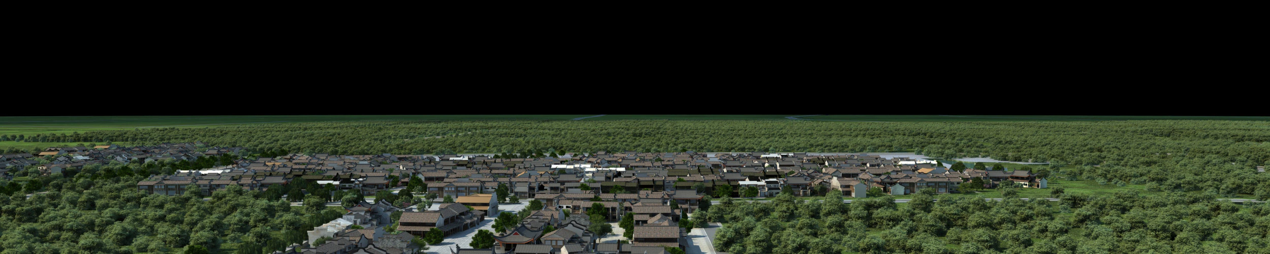Ancient town 3D Model .c4d .max .obj .3ds .fbx .stl .blend 