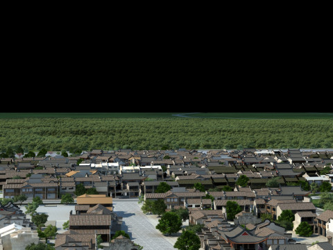 Ancient town Model 3D