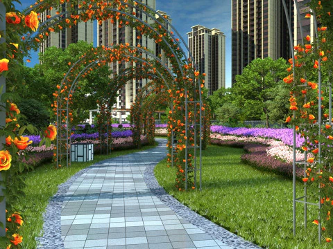 Pergola 3D मॉडल