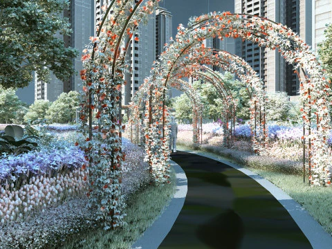 Pergola 3D Model