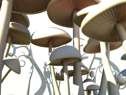 Sewant mushrooms Modelo 3D