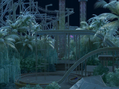 Amusement park 3D Model
