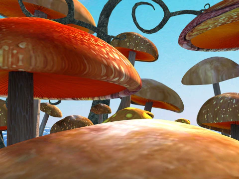 Sewant mushrooms 3D Model